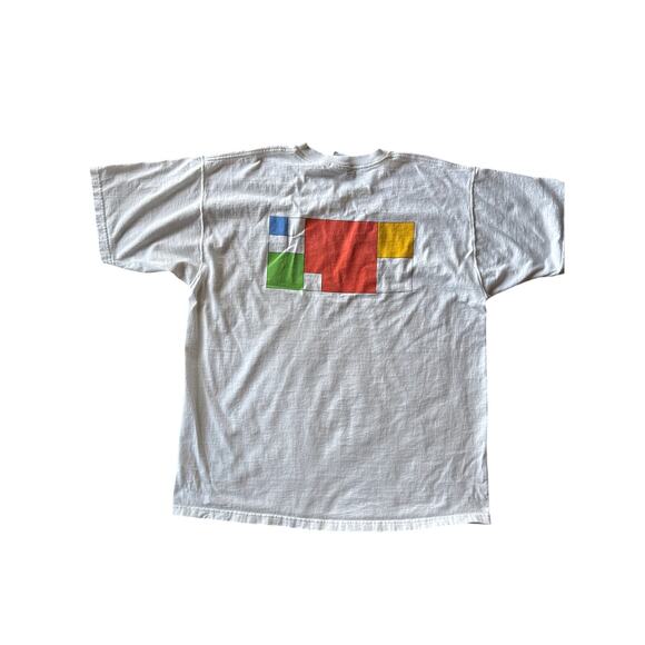Vintage Y2K 2000 Microsoft Office Tech Promo XL White Fruit of the Loom T-shirt - Picture 1 of 7